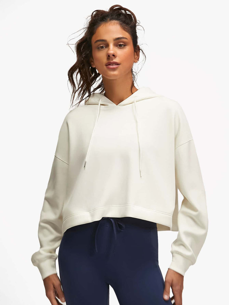 Modal Silk Touch Cropped Hoodie