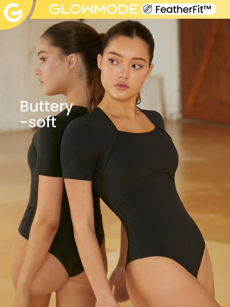 FeatherFit™ Prima Ballerina 2-in-1 Bodysuit
