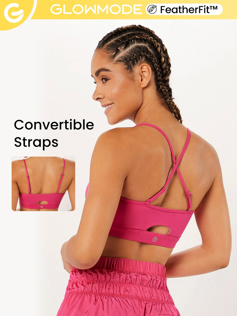FeatherFit™ Convertible Skinny Strap Sports Bra