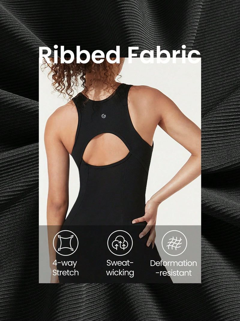 Flex Form Ribbed Active Wrap Midi Dress