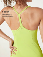 Square Up Ribbed Vest Solid Activewear Mini Dress