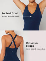 FeatherFit™ Cross Back Tummy Control Shapewear Jumpsuit