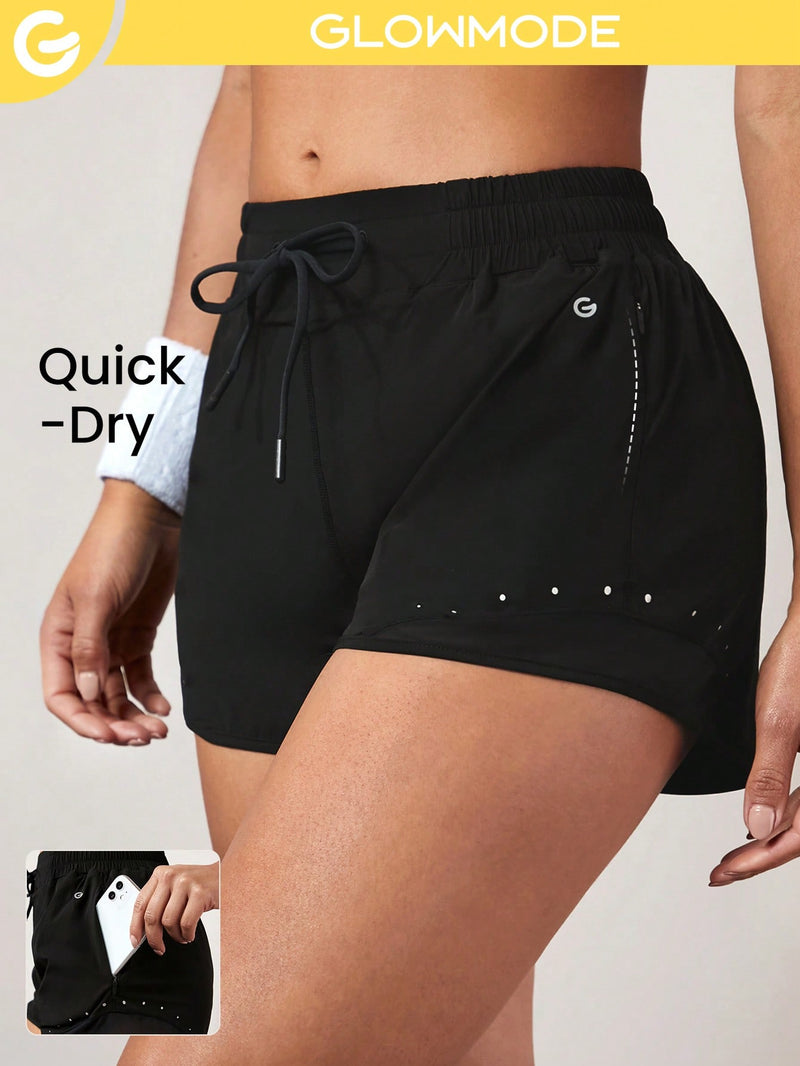 4" Double Duty 2-in-1 Zipper Pocket Running Shorts Low Rise Lightweight Quick Dry Cycling Gym Workout