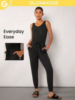 Everyday Ease Drawstring Jumpsuit Stretch Soft