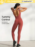 25" FeatherFit™ Tummy Control Gym Bodysuit