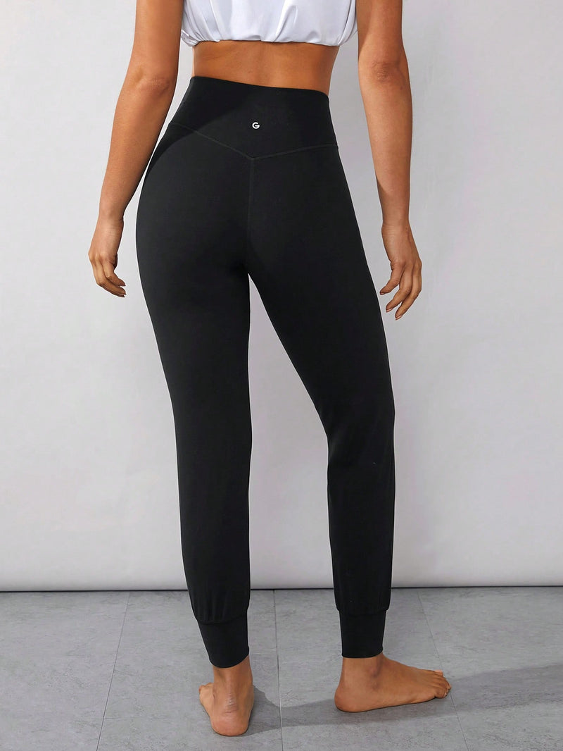 26" FeatherFit™ High-Waist Slim Fit Side Pocket Sports Pants Full Length
