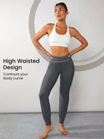 26" FeatherFit™ High-Waist Slim Fit Side Pocket Sports Pants Full Length