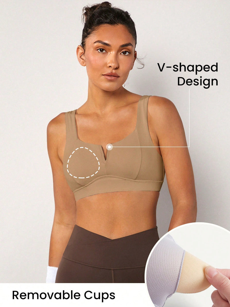 FeatherFit™ Blissful Babe V-Wire Sports Bra Light Support