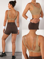 FeatherFit™ Blissful Babe V-Wire Sports Bra Light Support