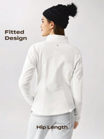 Thin Polar Fleece High-Performance Zip-Up Slimfit Jacket Comfortable Warm