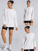 Everyday Terry Long Sleeve Pocket Oversized Sweatshirt Daily Lounge