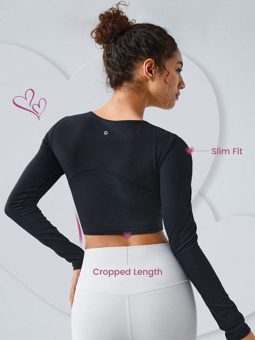 ❤️ FeatherFit™ Circuit Long Sleeve Tee Low Impact Daily Valentine's Day Love