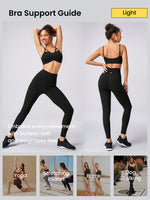 FeatherFit™ Fab Fit Adjustable Sports Bra Light Support Low Impact Yoga